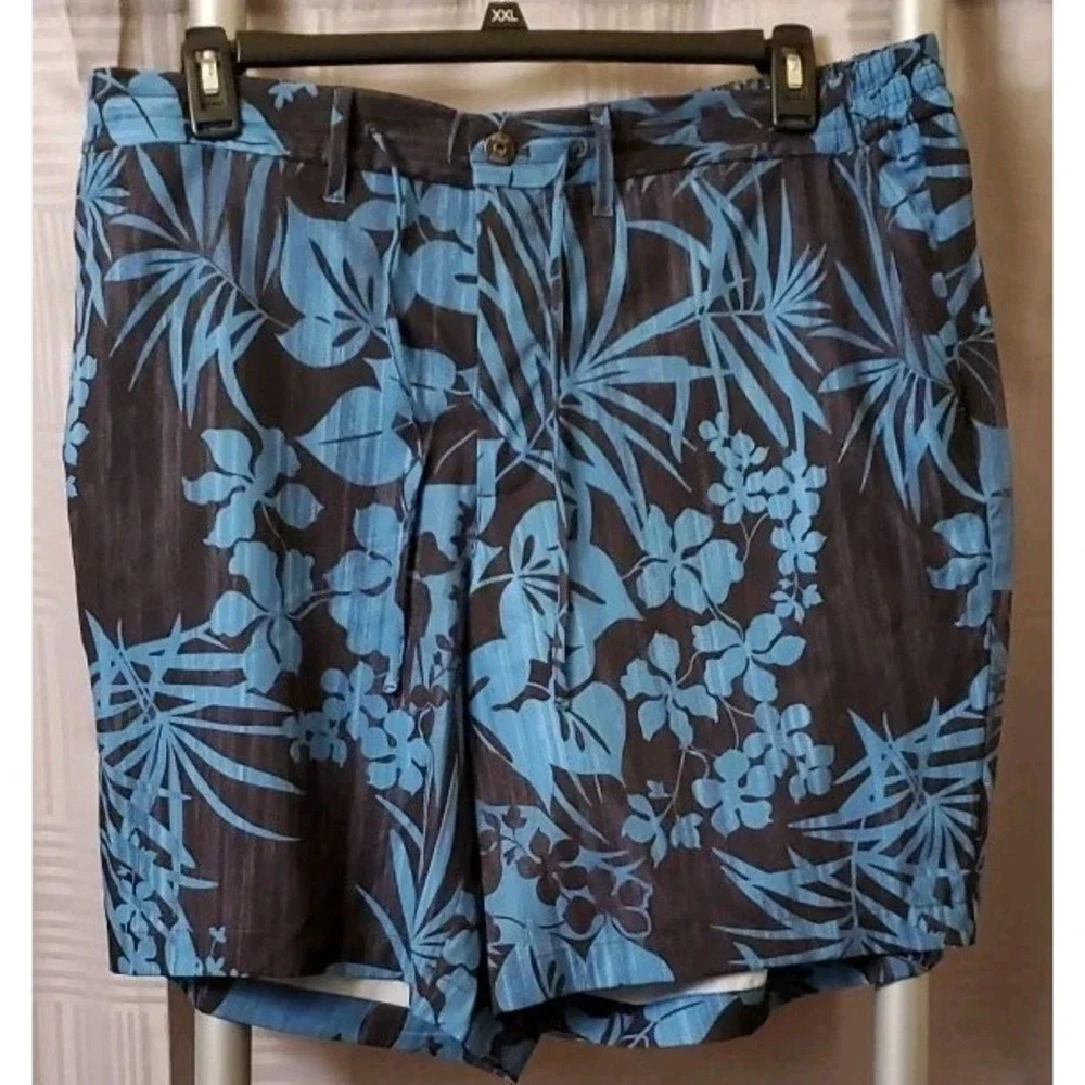 Robert Graham Sz 40 Blue Floral Tropical Performance Board Short Swim Trunks NWT